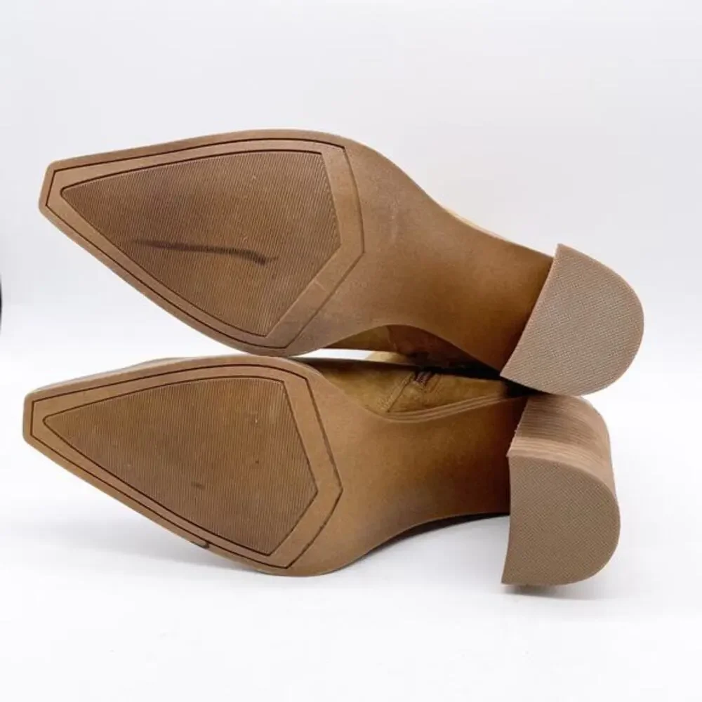 Steve Madden Women's Sparrow Ankle Bootie Brown Suede Side Zip Size‎ 11M
